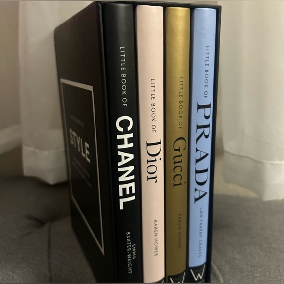 NWOT WELBECA Chanel Dior Gucci Prada Coffee Table/Decorative Book Set